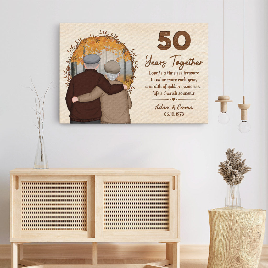 1130CUK3 Personalised Canvas Gifts Anniversary Couples