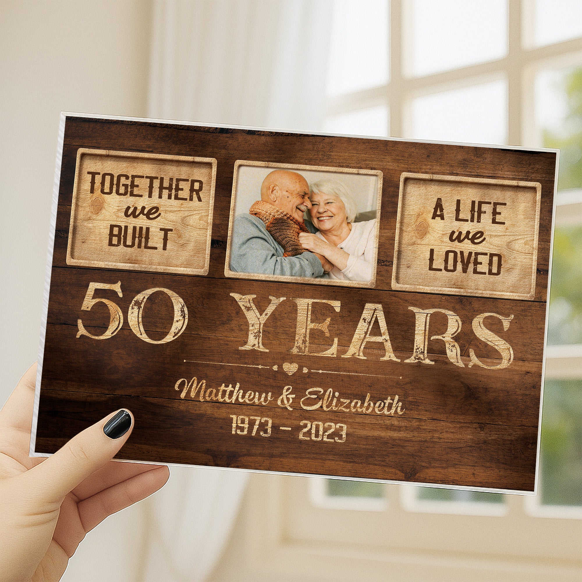 1131RUS3 custom photo acrylic plaque_ anniversary gifts for couples 1131R6M5G