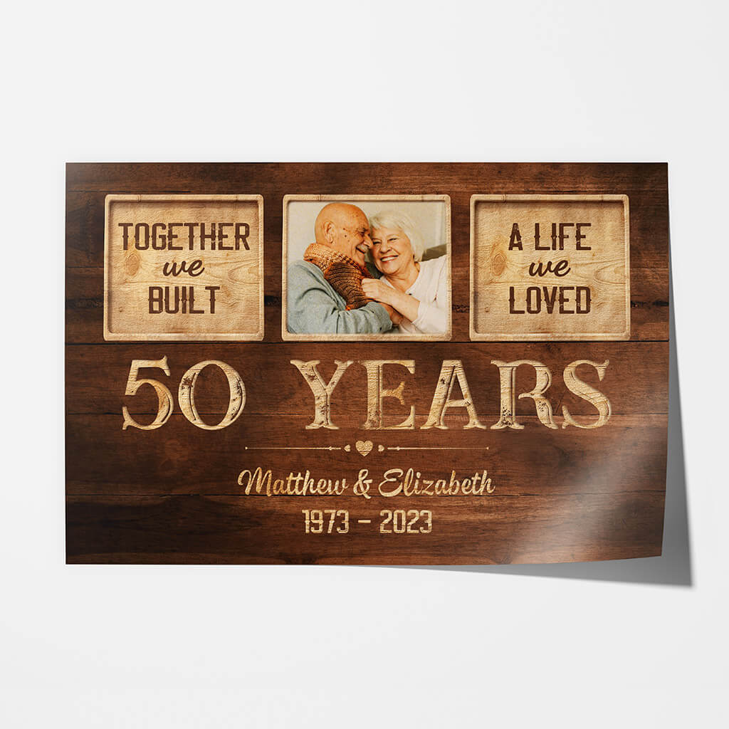 Personalized 50th Wedding Anniversary Gifts | 50 year Gold Plates & More