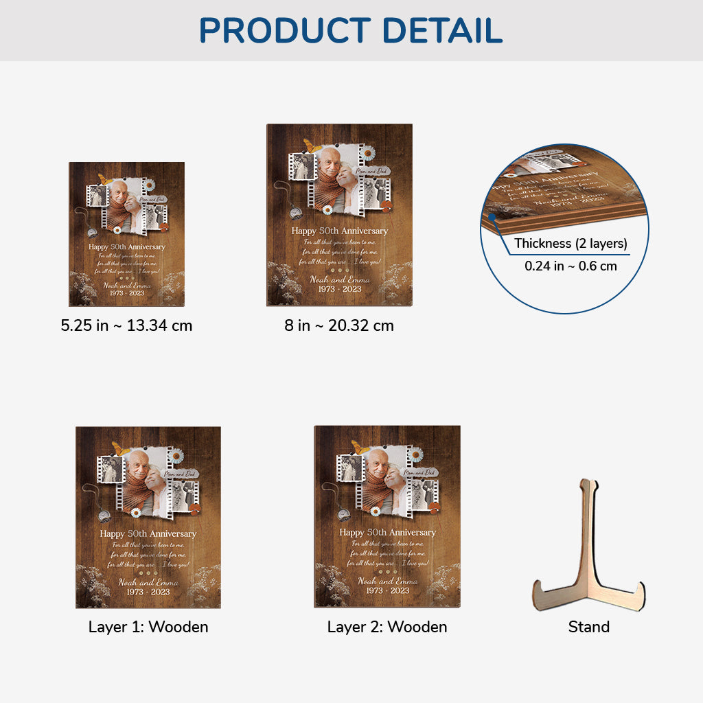 1132QUS3 personalized 50th anniversary gifts wooden anniversary plaques 1132Q8M0G