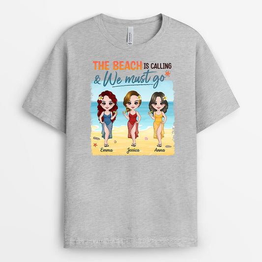 1133AUK2 Personalised T Shirts Gifts Beach Calling Travel Lovers