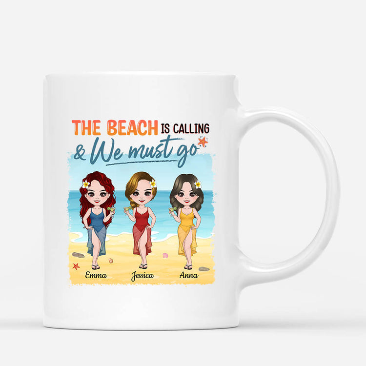 Personalised The Beach Is Calling Us Mug - Personal Chic