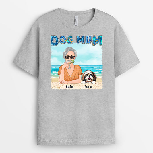 1136AUK1 Personalised T Shirt Gifts DogMumTraveling DogLovers
