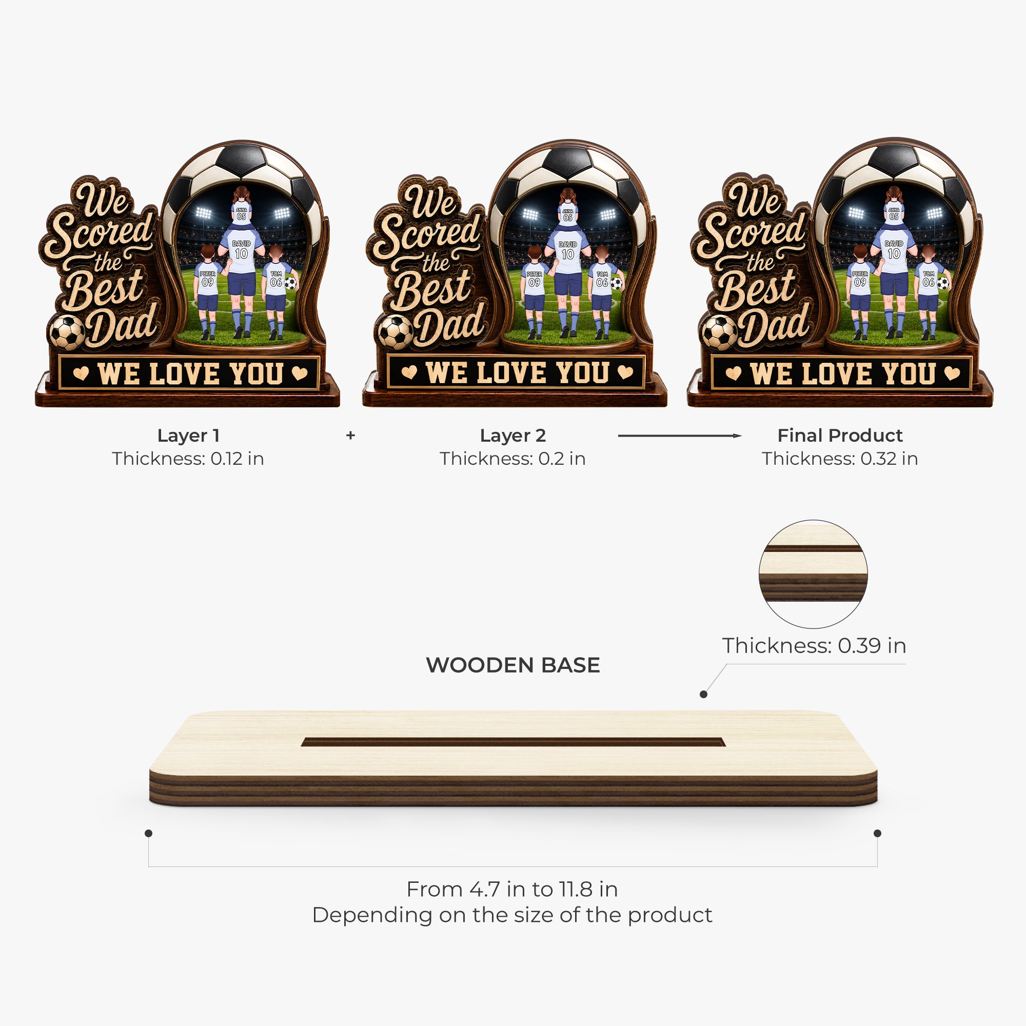 11379AQ6 ProWoodenPlaqueWithFlatStand CouUS RnDMAnh IdeTUyen NicWorldCup MedImage 3