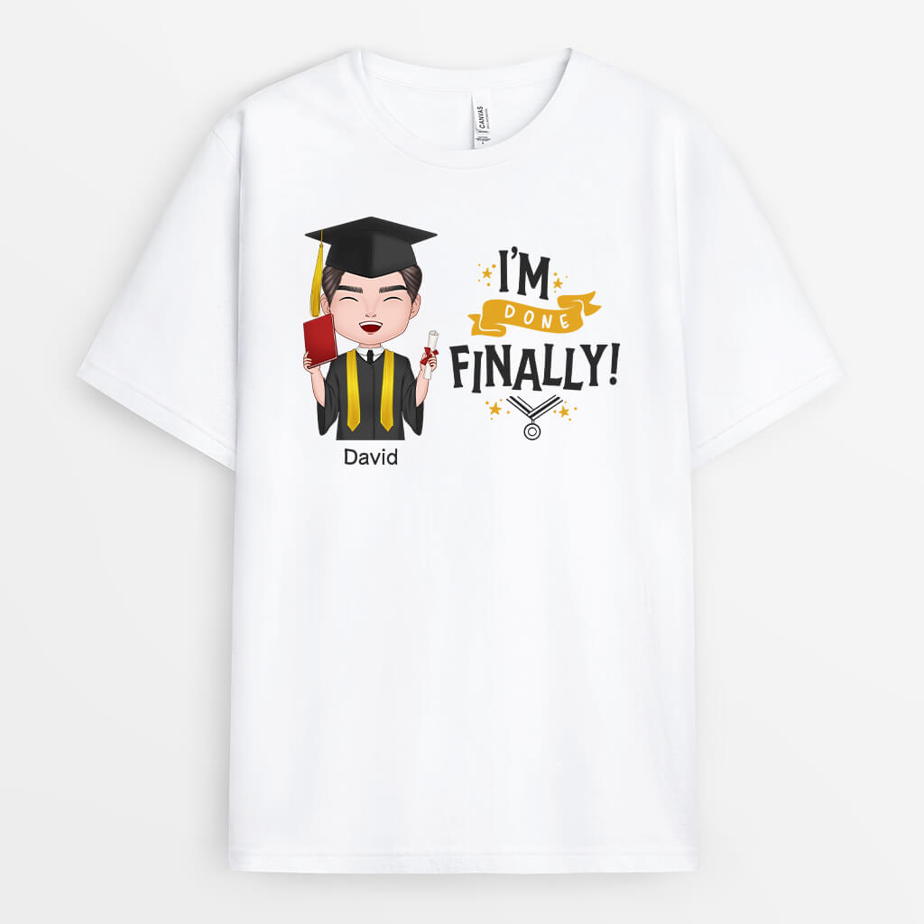 1137AUK2 Personalised T Shirt Gifts Graduation Graduates