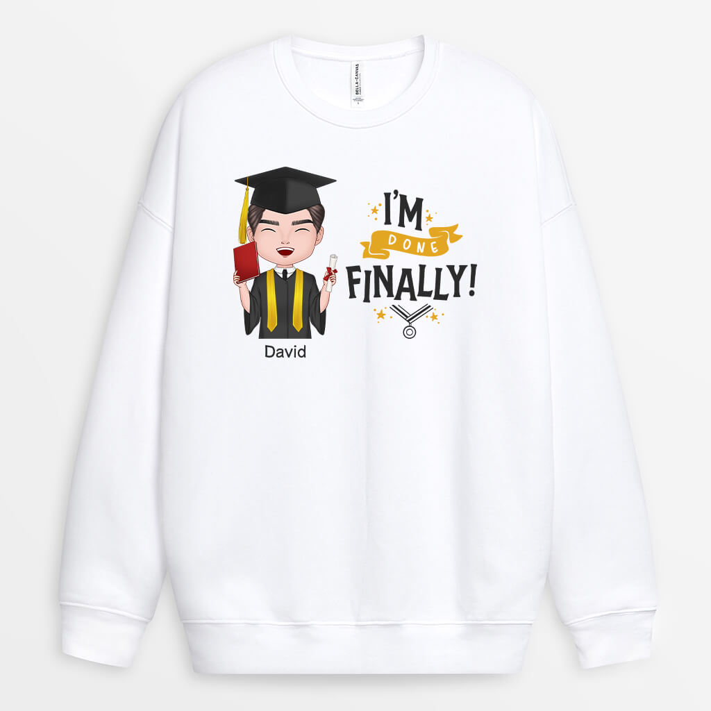 1137WUK2 Personalised Sweatshirt Gifts Graduation Graduates