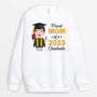 1138WUK2 Personalised Gifts Sweatshirt Proud Dad Mum Graduate