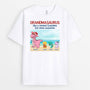 1139AUK1 Personalised T shirts Gifts Beach Dinosaur Grandma Mum