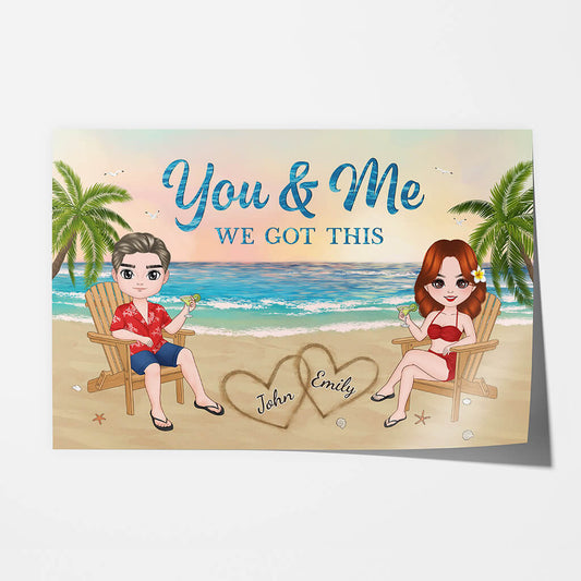 1143SUK1 Personalised Posters Gifts Holiday Couples