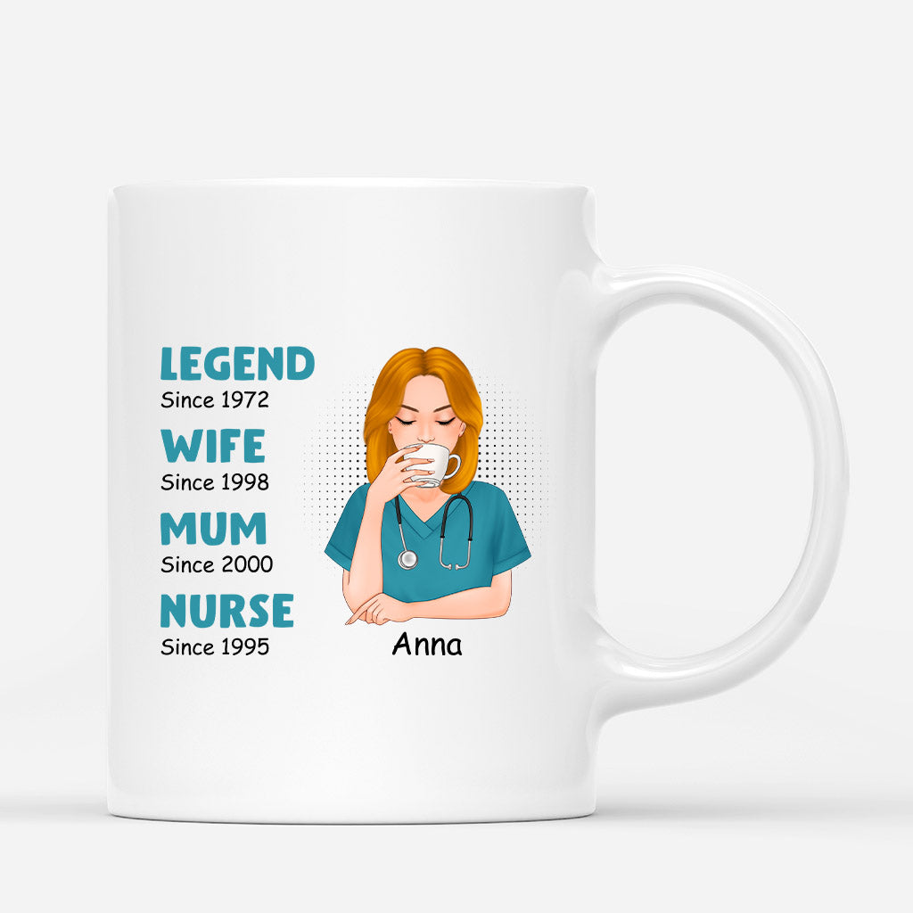 1145MUK1 Personalised Mug Gift Nurse Mom Her