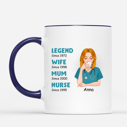 1145MUK2 Personalised Mug Gift Nurse Mom Her