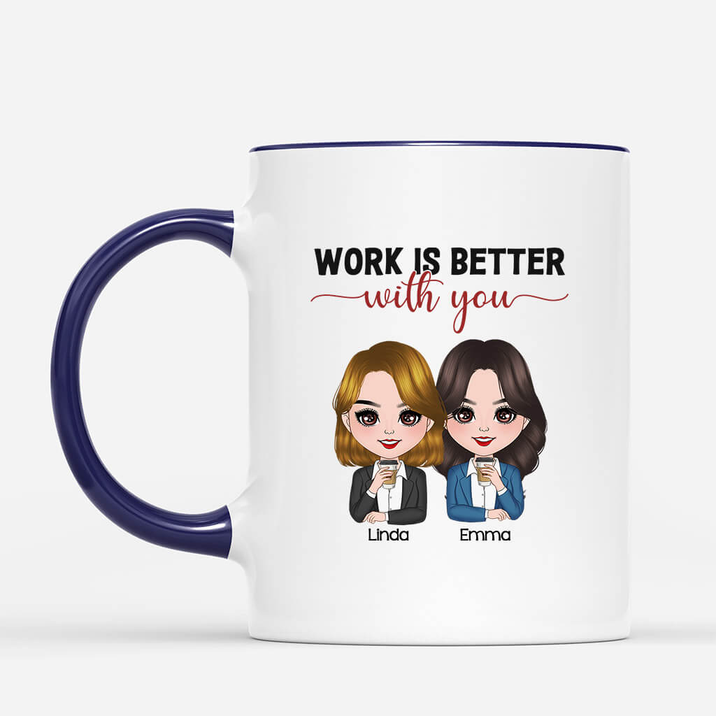 1158MUK2 Personalised Mug Gifts Work Coworkers