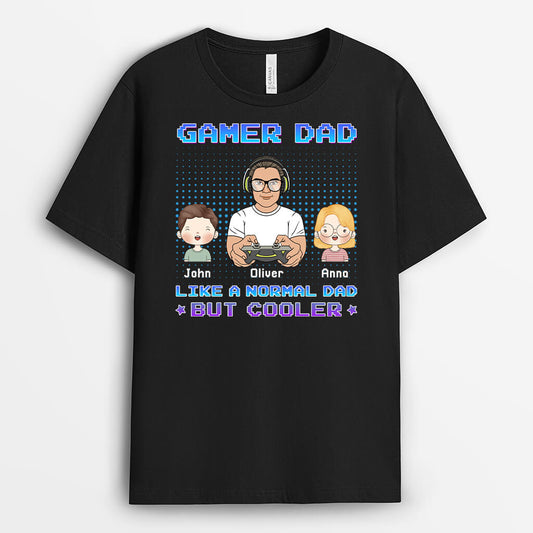 1160AUK2 T Shirt Gifts Gaming Dad