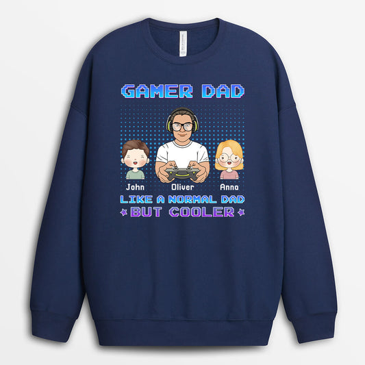 1160WUK1 Personalized Sweatshirt Gifts Gaming Dad