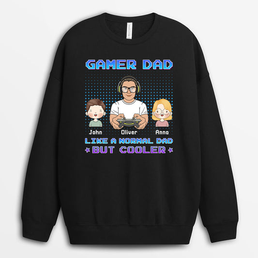 1160WUK2 Personalized Sweatshirt Gifts Gaming Dad
