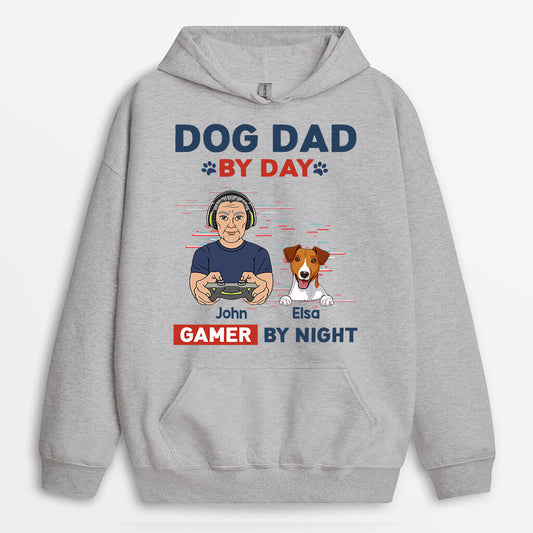 1161HUK2 Personalised Hoodies Gifts Game Dad DogLover