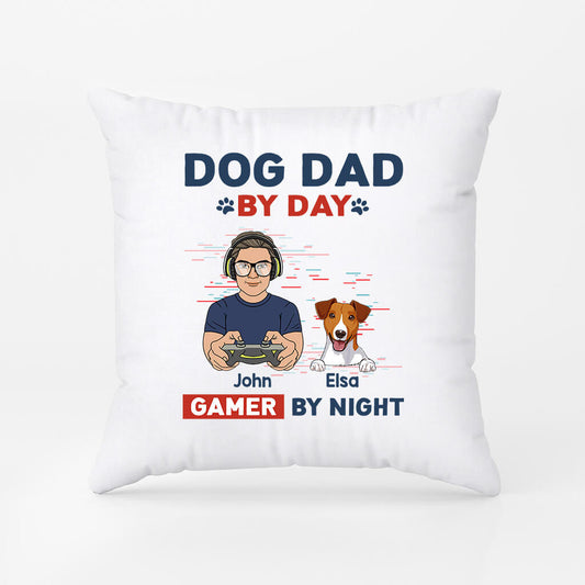 1161PUK1 Personalised Posters Gifts Gaming Dad DogLover