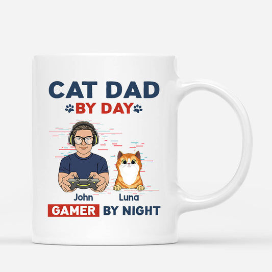 1164MUK1 Personalised Mugs Gifts Gaming Dad DogLover