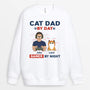 1164WUK2 Personalised Sweatshirt Gifts Game Dad CatLover