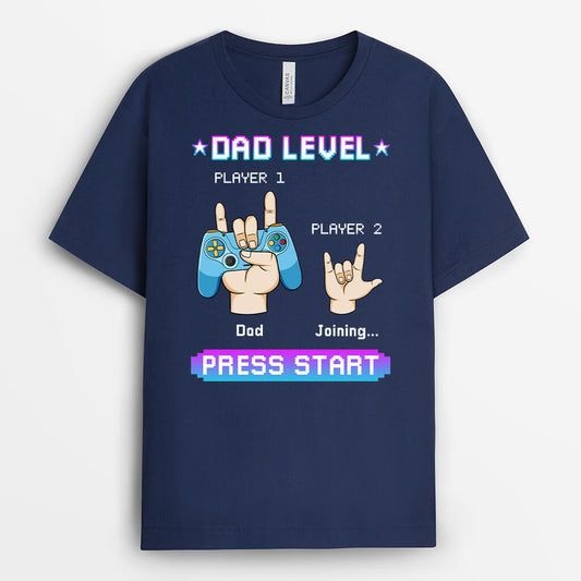 1166AUK1 Personalised T Shirts Gifts Start Dad