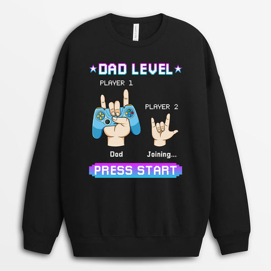 1166WUK2 Personalised Sweatshirt Gifts Start Dad