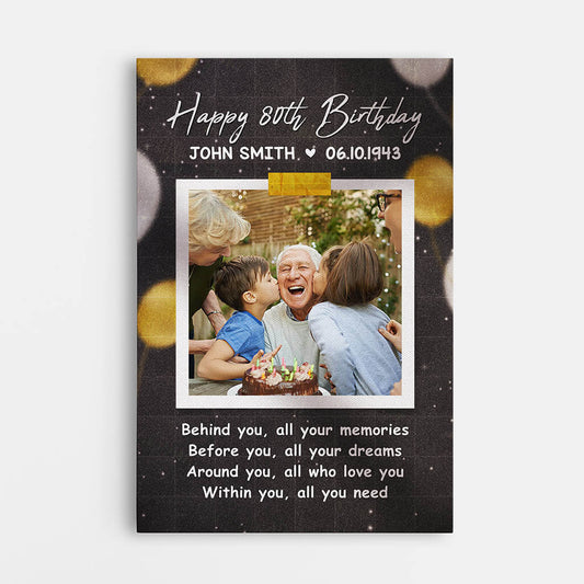 1167CUK1 Personalised Canvas Gifts Birthday Grandparents
