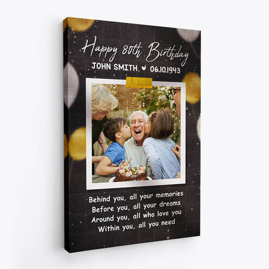 1167CUK2 Personalised Canvas Gifts Birthday Grandparents