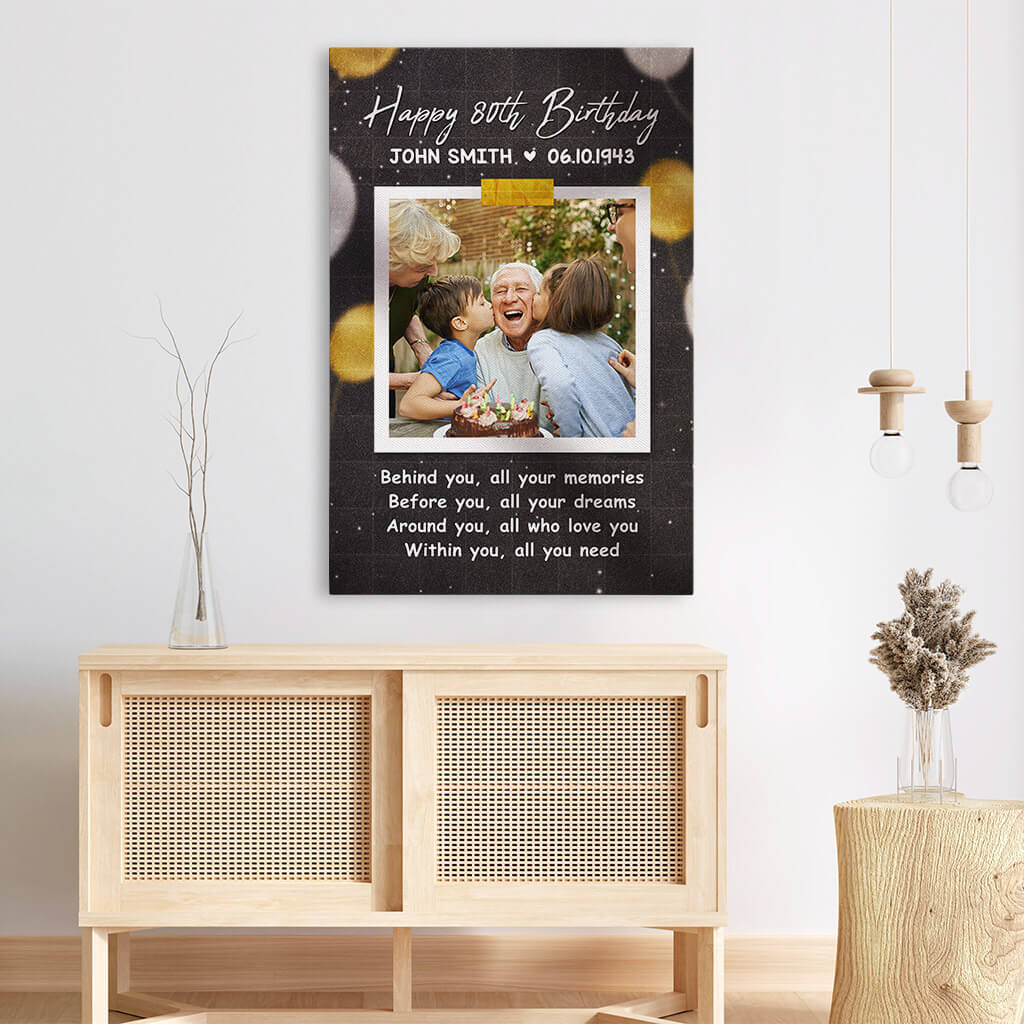 1167CUK3 Personalised Canvas Gifts Birthday Grandparents