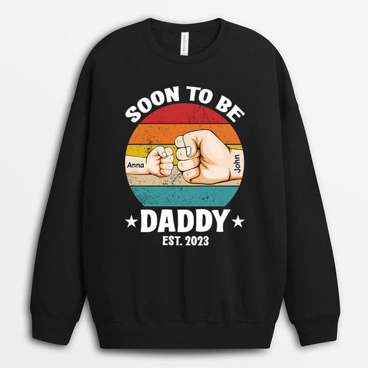 1170WUK1 Personalised Sweatshirt Gifts Soon Dad