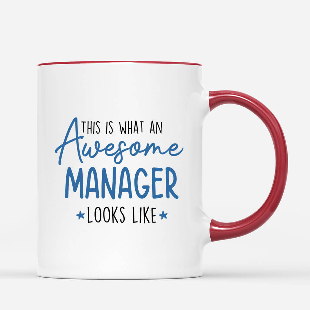 1171MUK3 Personalised Mugs Gifts Awesome Manager
