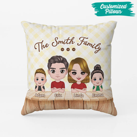 1178PUK2 Personalised Gifts Pillows Family