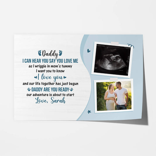 1182SUK1 Personalised Posters Gifts Ready DadToBe