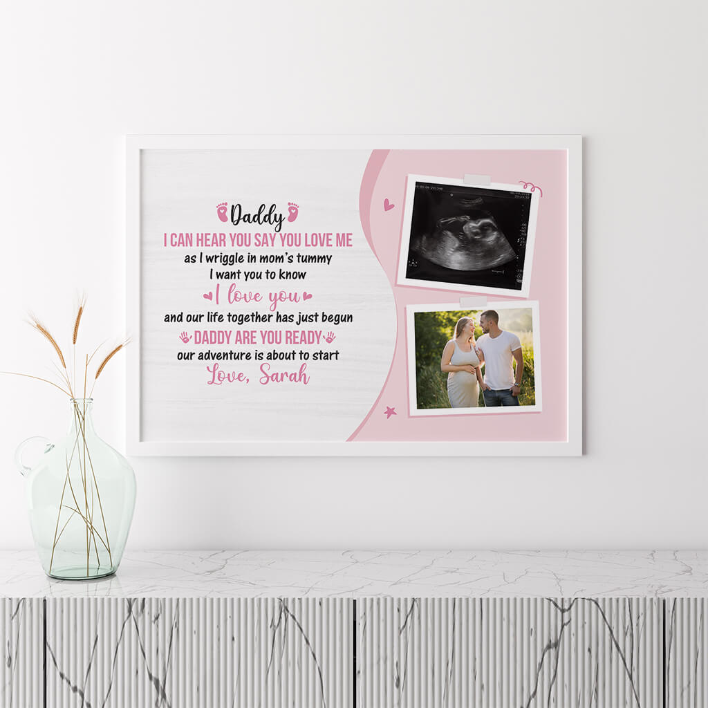 1182SUK3 Personalised Posters Gifts Ready DadToBe
