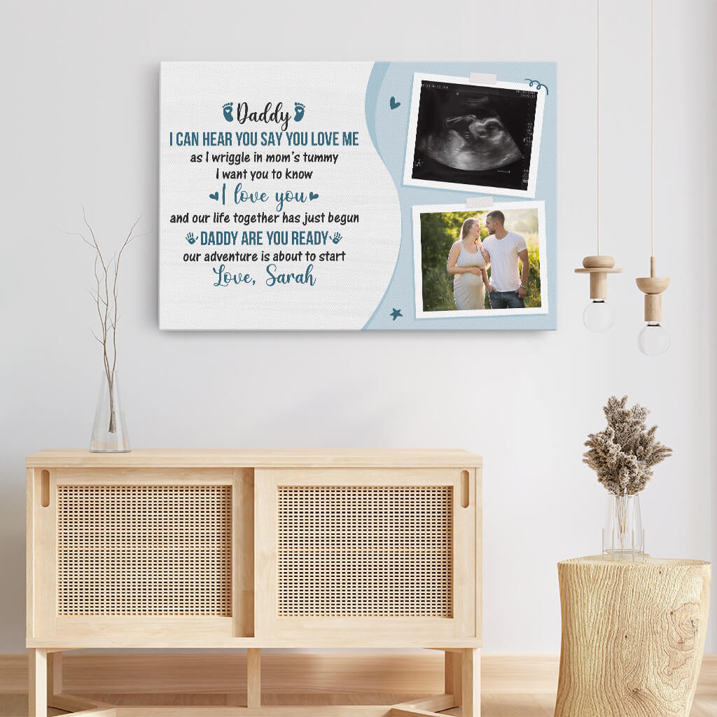 1183CUK3 Personalised Canvas Gifts Ready DadToBe