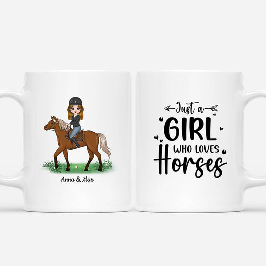1185MUK1 Personalised Mugs Gifts Horse Lovers Her