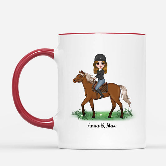 1185MUK2 Personalised Mugs Gifts Horse Lovers Her