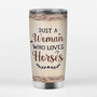 1186TUK3 Personalised Tumbler Gifts Horse Lovers Her