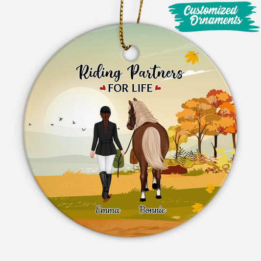 1188OUK1 Personalised Ornaments Gifts Riding PetLovers
