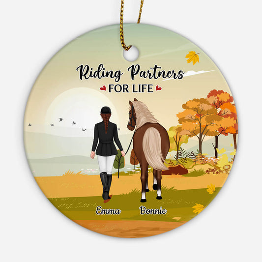 1188OUK2 Personalised Ornaments Gifts Riding PetLovers