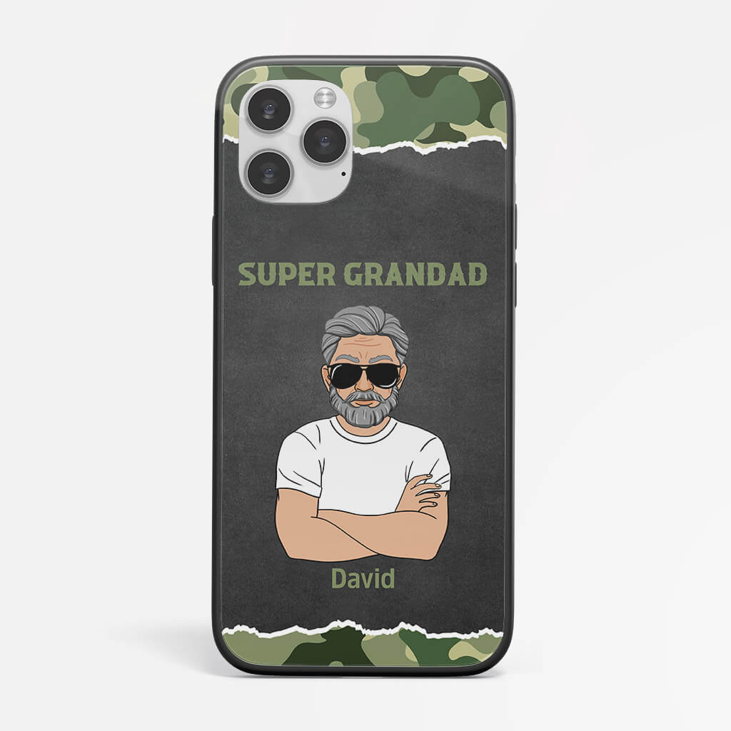 1192FUK2 Personalised Phone Cases Gifts Super Dad