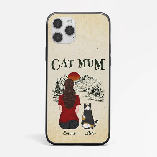 1196FUK2 PersonalisedCatDadCatMomPhoneCase