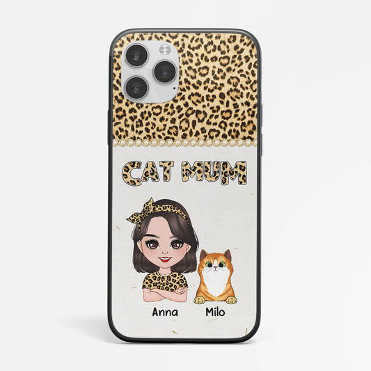 1200FUK2 Personalised Phone Case Gifts Mom Cat Lover