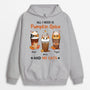 1208HUK1 Personalised Hoodie Gifts Pumpkin Cat Lovers