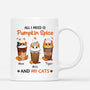 1208MUK1 Personalised Mugs Gifts Pumpkin Cat Lovers