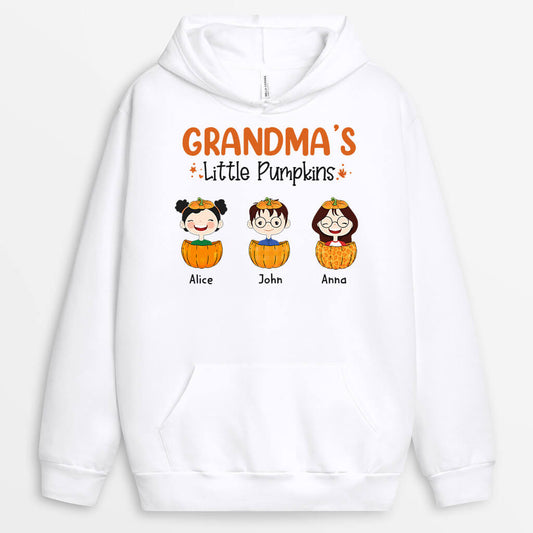 1213HUK1 Personalised Hoodies Gifts Pumpkin Grandma