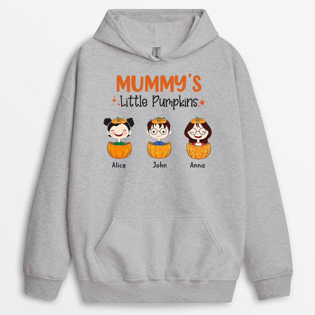 1213HUK2 Personalised Hoodies Gifts Pumpkin Grandma