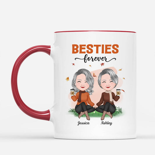 1214MUK2 Personalised Mugs Gifts Besties Fall Friends