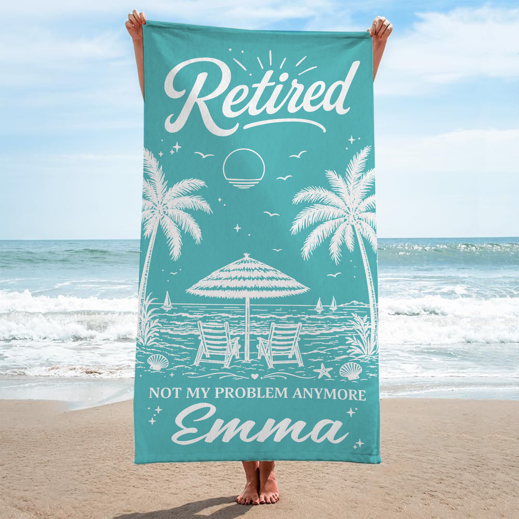 12150BA ProBeachTowel CouUS RnDNone IdeAn MedImage NicRetirement