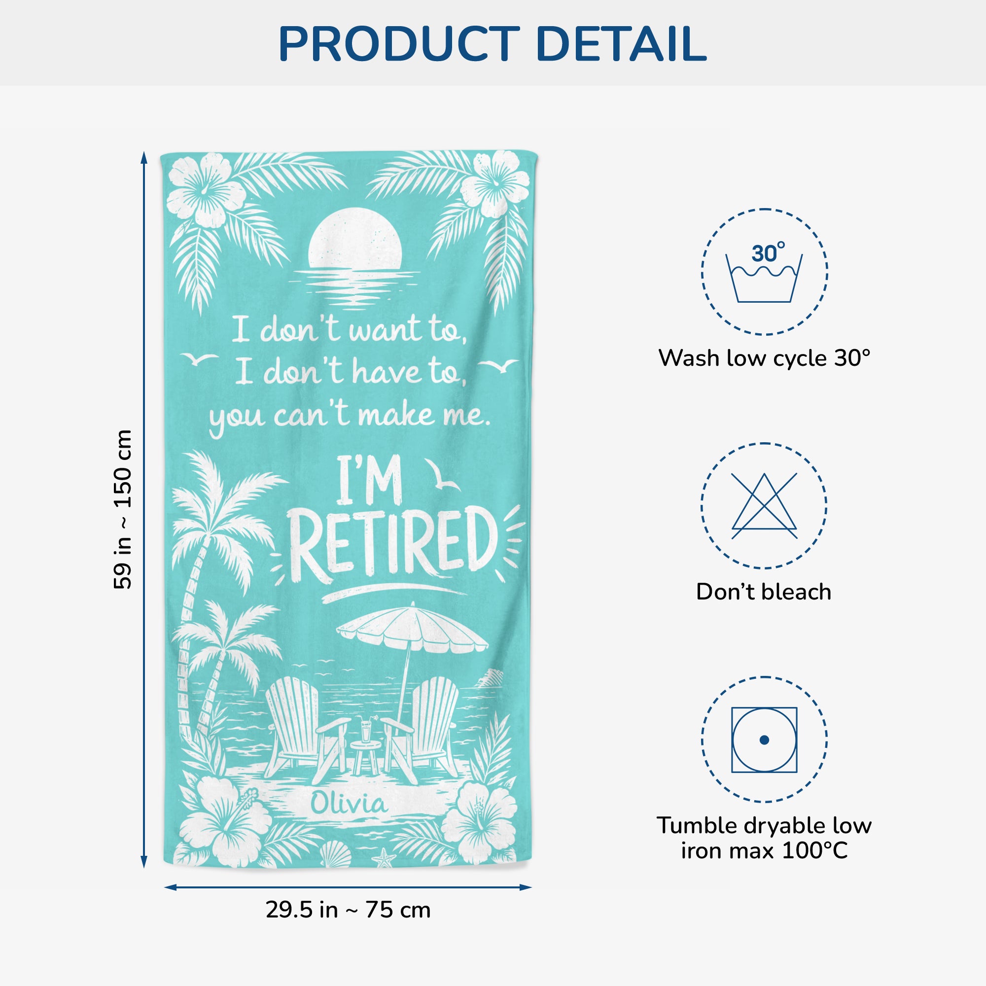 12152BA ProBeachTowel CouUS RnDNone IdeAn MedImage NicSummer