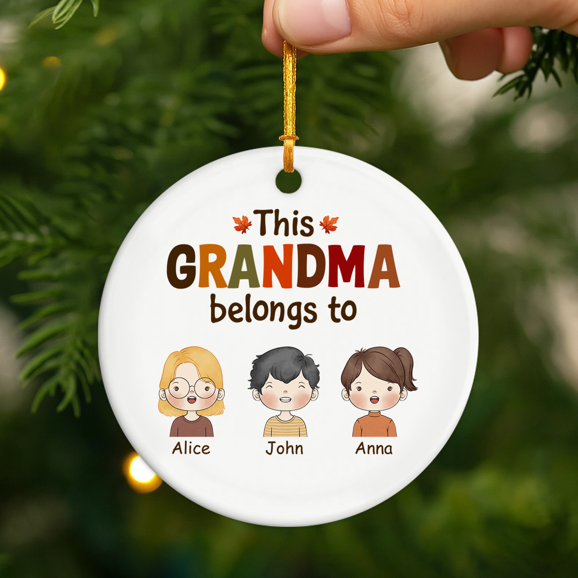 1215OUS2 personalized christmas gift this mom dad belongs to ceramic ornament 1215O3L8A